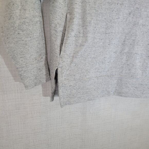 Nike Pullover Sweater Pullover Womens Medium Funnel Neck Gray Pockets Sweatshirt - Picture 3 of 11